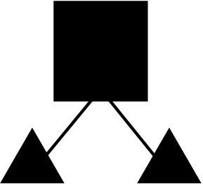 stylized component diagram icon