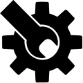 gear and wrench icon